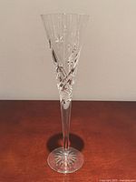 Full view of Waterford crystal champagne flute