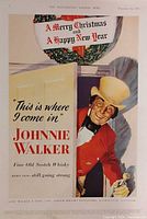 Full page Illustrated London News Johnnie Walker Christmas advertisement