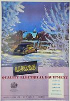 Full view of vintage Lucas advertisement print