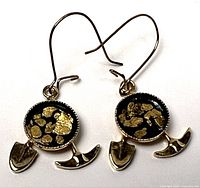 Both earrings front view