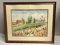 full view of framed painting