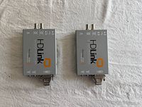 Top view of both HDLink units showing logos and overall condition
