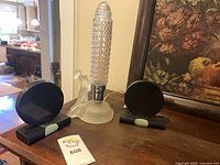 Lamp and both bookends on surface