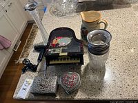 All items grouped on countertop