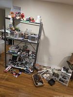 Full view of rack with contents