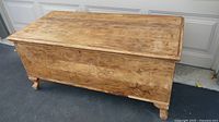 Full view of cedar chest, lid closed