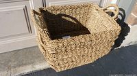 Single wicker basket showing size and weave