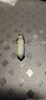 Front view of aventurine point pendant