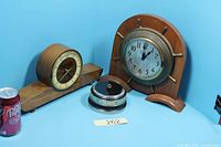 Overview of all three vintage clocks
