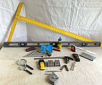 Group view of all measuring and layout tools