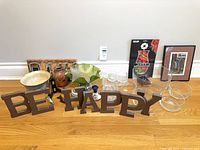 Entire lot overview showing all items arranged on floor