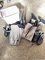 All items: waders, wading boots, gum boots, tote