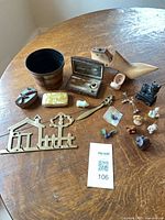 All items grouped on table