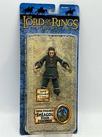 Front view of sealed Smeagol action figure on blister card