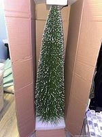 Full view of the 3 ft artificial tree inside box