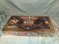 Sealed Star Wars Episode I Monopoly 3D Collector's Edition board game box front and side