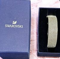 Bangle inside original Swarovski box, top view