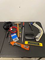 All items laid out on table