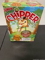 Front view of Jumpin’ Chipper game box