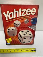 Front of sealed Yahtzee box
