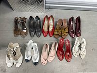 All ten pairs arranged in two rows for overview of lot