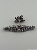 Bracelet and earrings full view