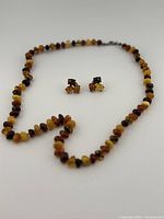 Necklace and earrings full view