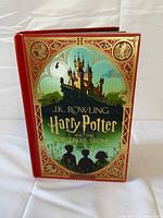 Front cover of MinaLima edition hardcover showing design details