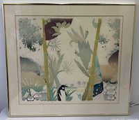 Framed lithograph full view front