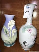 Both FRANZ vases side by side