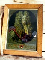 Full framed portrait showing entire mezzotint and frame