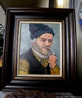 front view of framed acrylic portrait