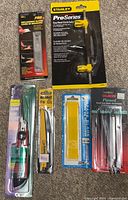 Group shot of all six packaged items