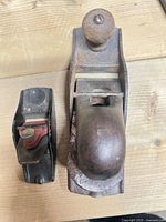 Top view of both block planes showing size difference and component details.