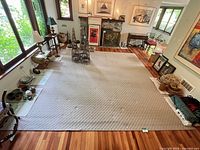 Full view of rug in room setting