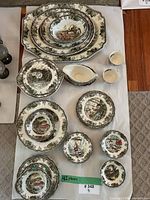 All pieces laid out on table