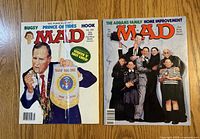 Front covers of two MAD magazines