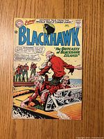 Front cover of Blackhawk #202 showing title, artwork, price and issue number