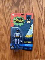 Front of sealed Batman action figure packaging