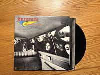 Front of Nazareth LP jacket with vinyl partially exposed