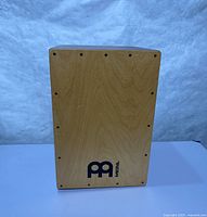 Front view showing birch strike plate and logo