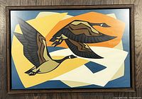 Front view of framed Thorkild Hansen screen print showing full artwork and frame