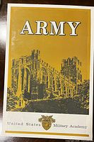 Full view of ARMY poster showing illustration, text and margins