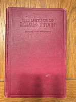 Front cover showing cloth binding and embossed title