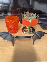 All three Halloween decor items grouped together