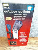 Front of product box showing branding and features