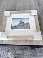 Framed TMNT production cel wrapped for protection