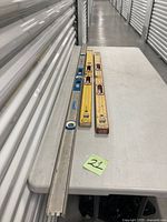 All five measuring tools laid out on table