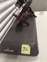 AmStaff aerobic step platform with two ab rollers on top