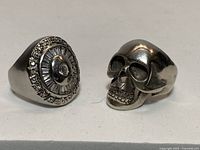 Front view of both rings